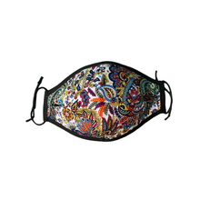 Load image into Gallery viewer, 4 Ply Filtered Face Mask with Print Designs. Comfortable, Reversible, UK Handmade. - Bamboezor London
