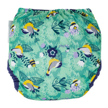 Load image into Gallery viewer, Close Parent Pop In Single Printed Reusable Nappy Bamboo - Endangered Garden Collection - Bamboezor London
