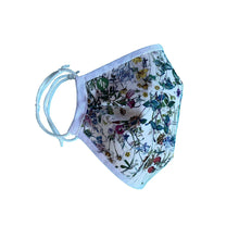 Load image into Gallery viewer, Organic Bamboo Face Mask with Wild Flowers Liberty Print - Bamboezor London
